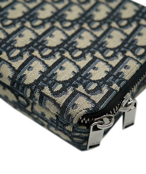 dior oblique jacquard pouch|Pouch with Strap Beige and Black Dior Oblique Jacquard.